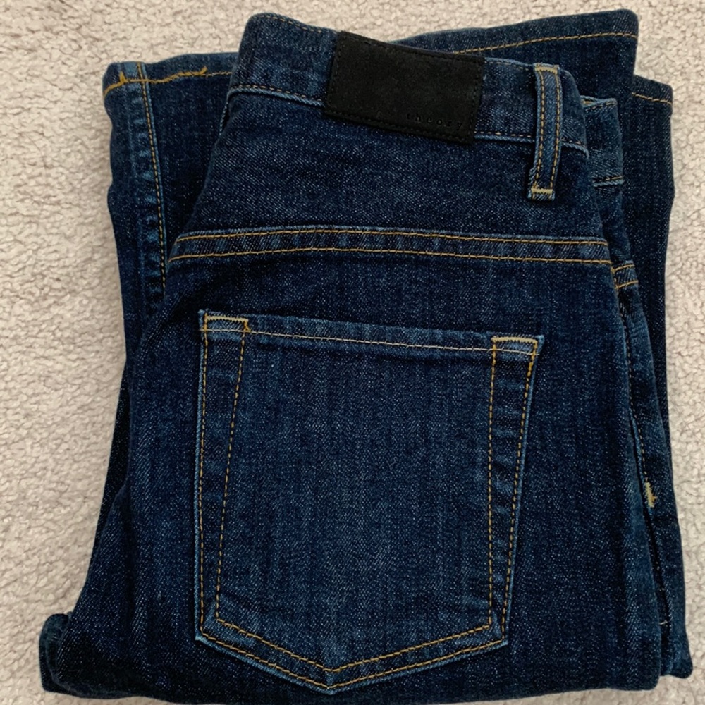 Theory high waist flare jeans